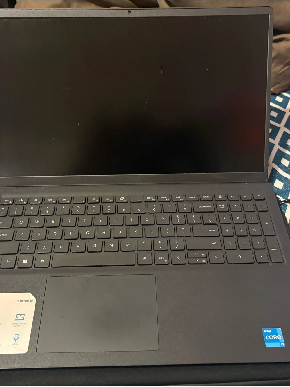 Dell Laptop - Dark Gray Exterior